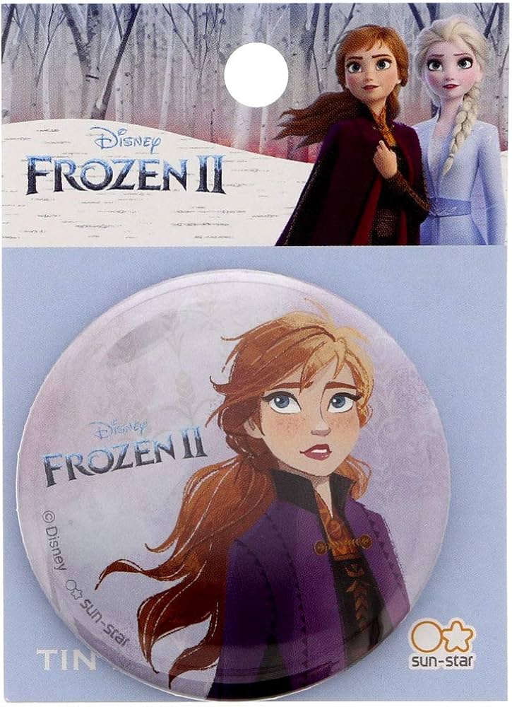 Amazon.co.jp: サンスター文具 ディズニー 缶バッジ アナと雪の